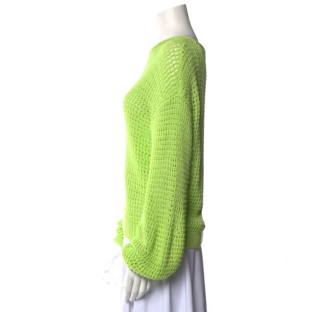 A.L.C Loose Knit Sweater in Lime Green, NWT, Size XL